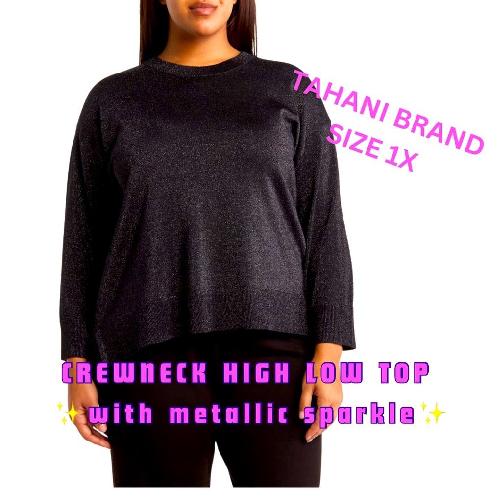 NEW 1X Sparkly Metallic high low top